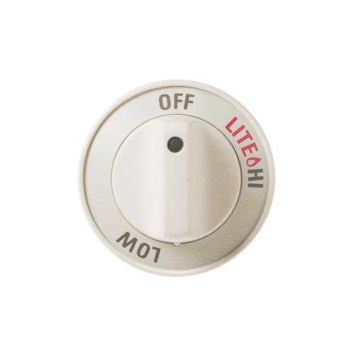 GE Part# WB03T10216 Burner Control Knob (OEM) Bisquit