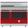 Hestan KRG484GDLPRD Range, 4 Burner With Griddle, All Gas, 48-Inch - Lp - Red