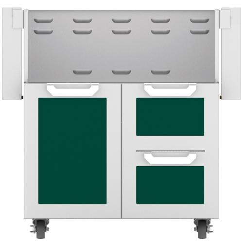 Hestan GCR30GR Double Drawer And Door Cart, 30-Inch - Green