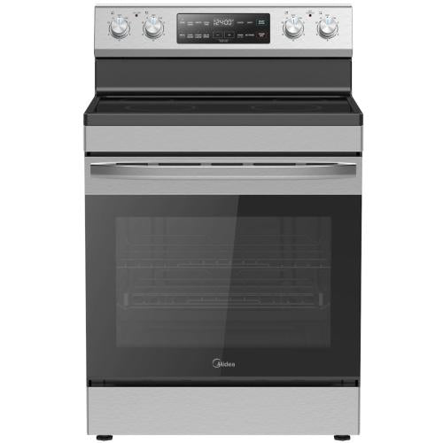 Midea MER30S2AST 30-Inch Electric Range with Steam Clean - Stainless Steel
