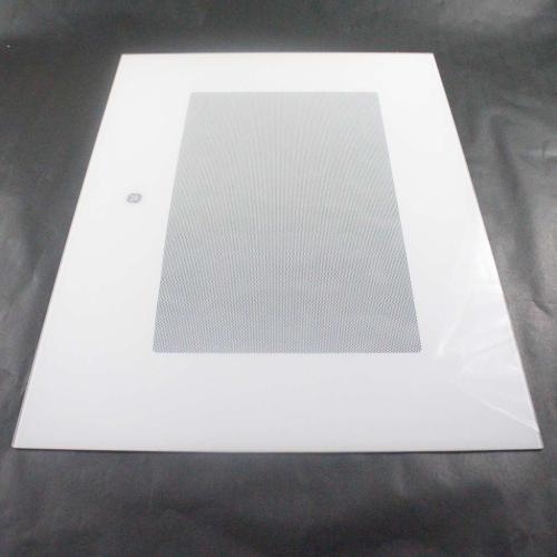 GE Outer Oven Door Glass -White JB250DF1WW