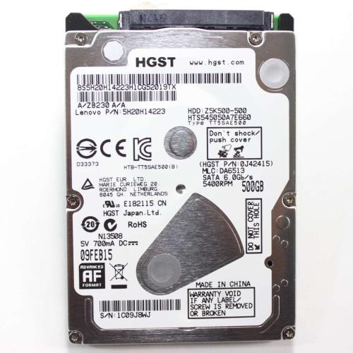 Lenovo Part# 5H20H14223 500 Gb Sata 5400 Rpm Hard Drive (OEM)