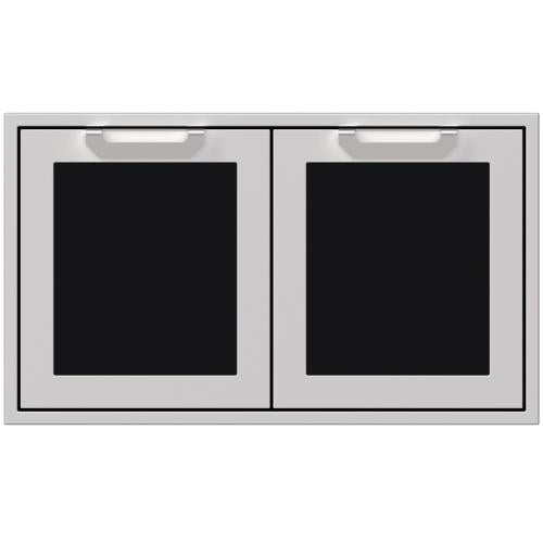Hestan AGSD42BK Double Storage Doors, Marquise, 42-Inch , Black