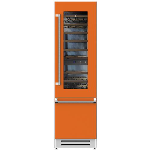 Hestan KRWL24OR Refrigerator With Wine, Left Hinged, 24-Inch - Orange