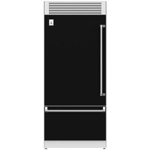Hestan KRPL36BK Refrigerator, Bottom Mount, Top Compressor, Pro, Left Hinged