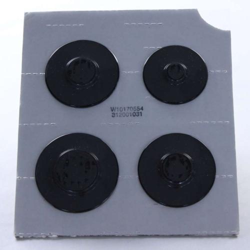 Amana Range - Oven/Stove Burner Cap Set (Black) AGR5844VDD2