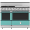 Hestan KRG484GDNGTQ Range, 4 Burner With Griddle, All Gas, 48-Inch - Ng - Turquo