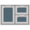 Hestan AGSDR30GG Double Drawer And Storage Door Combination, Marquise, 30-Inc Parts