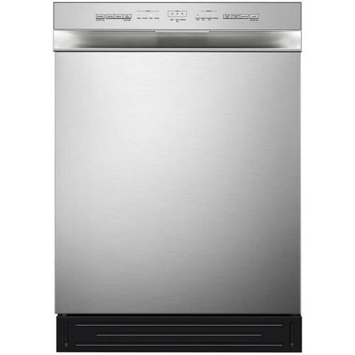 Midea MDF24P1BST 24-Inch 52 dBA Quiet Front Control Dishwasher, Stainless Steel