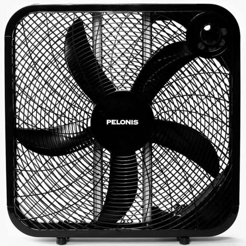 Midea PSFB50M1BBV Pelonis FB50-16H 20-Inch Box Fan, Black Finish
