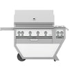 Hestan GSBR42CX2LPWH Grill, (4) Sear, Rotisserie, Deluxe Cart W/ Side Burner, 42- Parts
