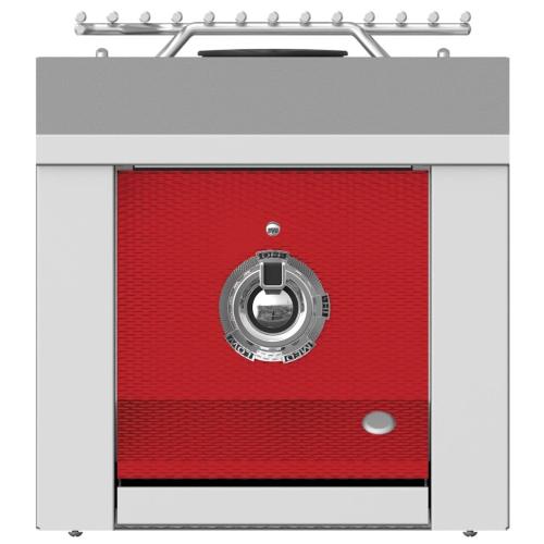 Hestan AEB121LPRD Single Aspire Side Burner, Built-In, 12-Inch - Lp - Red