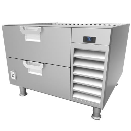 Hestan HRBSC48 Refrigerated Base, Cold Rail, 48-Inch , Self-Contained, Asse
