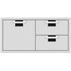 Hestan AESDR42BK Double Drawer And Storage Door Combination, 42-Inch - Black Parts