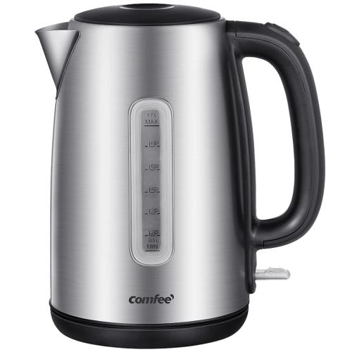 Midea CKE171M2BSK COMFEE' 1.7L Stainless Steel Rapid-Boil Electric Kettle