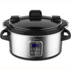 Midea MSC176TGDIP 6-Quart Slow Cooker with Locking Lid and Gasket Seal