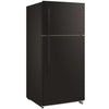 Midea MDTF18BKRPRO Vissani 18 Cu. Ft. Pro-Series Top Mount Refrigerator - Black