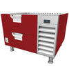 Hestan HRBS54RD Refrigerated Base, 54-Inch , Self-Contained, Assembly, Red Parts