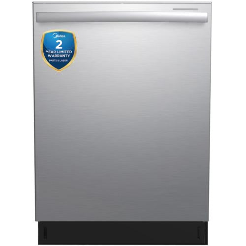 Midea MDT24H14ASTC 24-Inch Top Control Built-In Dishwasher with Stainless Tub