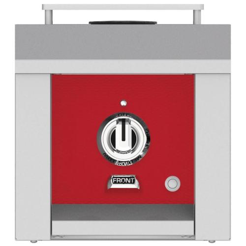 Hestan AGB121LPRD Single Side Burner, Built-In, 12-Inch - Lp - Red