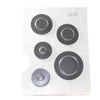 Whirlpool Part# WPW10324251 Heating Element Cap Set (OEM) Black