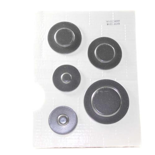 Whirlpool Part# WPW10324251 Heating Element Cap Set (OEM) Black