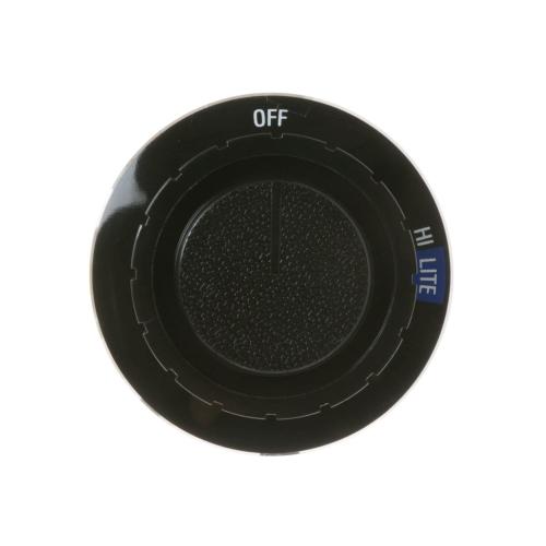 GE Part# WB3X700 Burner Control Knob (OEM) Black