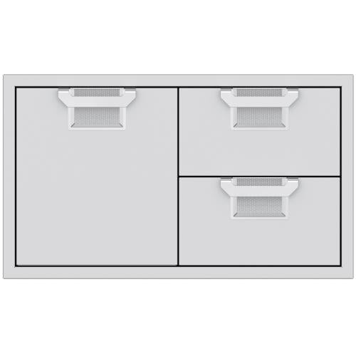 Hestan AESDR36FAB Double Drawer And Storage Door Combination, 36-Inch (Fabrica