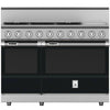 Hestan KRD485GDNGGB - 48-Inch - Range, 5 Burner with 12-Inch Griddle, Dual Fuel - NG - Dark Gray