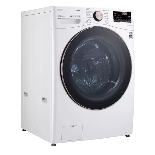 LG WM4000HWA 4.5 Cu. Ft. Ultra Large Capacity Smart Wi-Fi Enabled Front L
