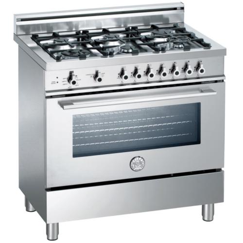 Bertazzoni X366GGVXFR Professional Series 36 Inch Pro-Style Gas Range with 6 Sealed Burners