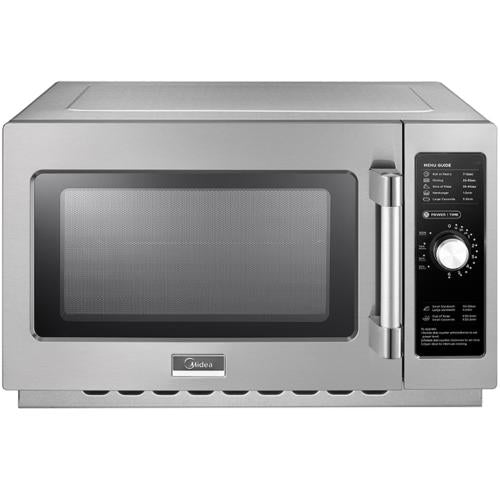 Midea 1434N0A 1.2 Cu. Ft. 1400W High-Efficiency Commercial Microwave, Dial