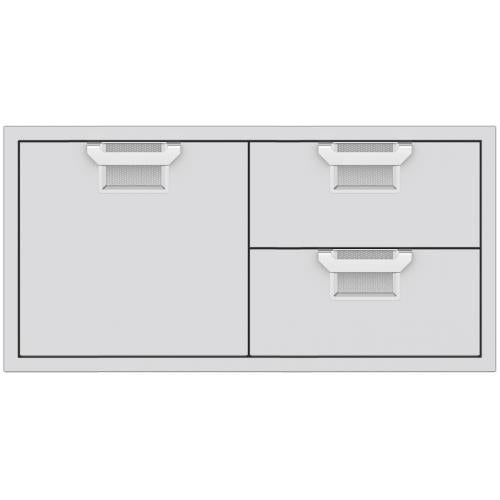 Hestan AESDR42FAB Double Drawer And Storage Door Combination, 42-Inch (Fabrica