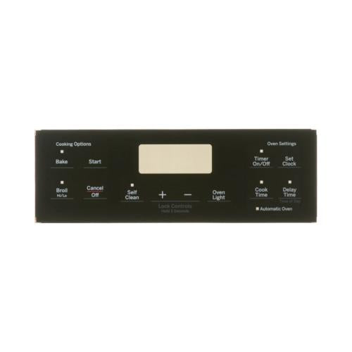 GE Range - Oven/Stove Touchpad Overlay Panel Graphics (Black) JGB660DEJ2BB