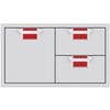 Hestan AESDR36RD Double Drawer And Storage Door Combination, 36-Inch - Red Parts