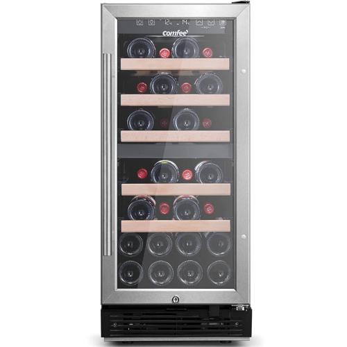 Midea CRW28B7AST Comfee Series 28-Bottle Wine Cooler