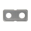 GE Part# WB34K10018 Double Porcelain Pan (OEM) Left/Gray