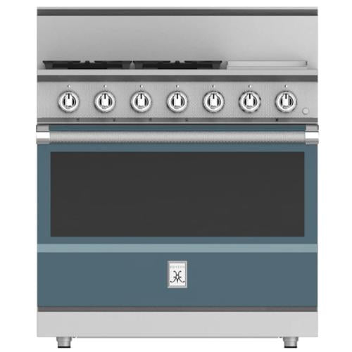 Hestan KRG364GDNGGG Range, 4 Burner With Griddle, All Gas, 36-Inch - Ng - Dark G