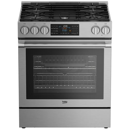 Beko 7732187944 Slgr30532Ss 30-Inch Slide-In Range