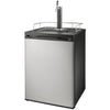 Midea NSBK1TSS6 Insignia Stainless Steel Beer Cooler with CO2 Tank Support