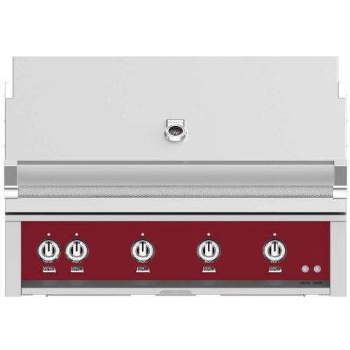 Hestan GSBR42NGBG Grill, Built-In, (4) Sear, Rotisserie, 42-Inch - Ng - Burgun