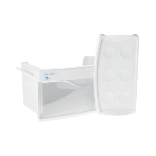 GE Part#  WR32X10505 Fruit and Vegetable Drawer Assembly (OEM)