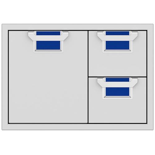 Hestan AESDR30BU Double Drawer And Storage Door Combination, 30-Inch - Blue