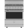 Hestan KRD304NG 30 Inch Duel Fuel 4 Burner Range -NG-Stainless