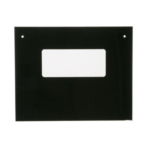 GE Oven Outer Oven Door Glass - Black JRS04BW2BB