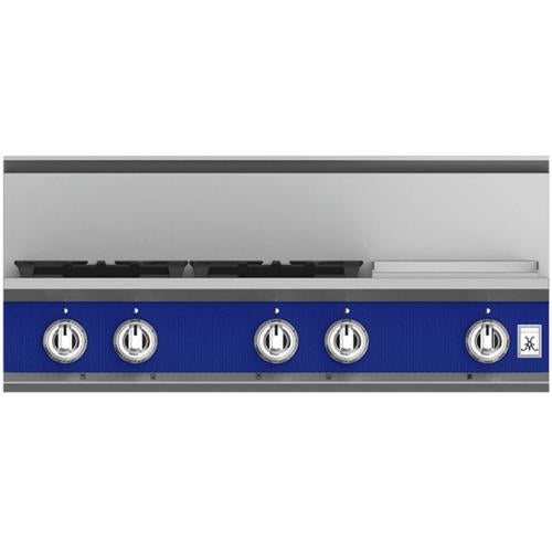 Hestan KRT364GDNGBU Rangetop, 4 Burner With Griddle, 36-Inch - Ng - Blue