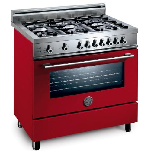 Bertazzoni X366PIRRO Professional Series Freestanding Dual Fuel Range with Sealed Convection Oven