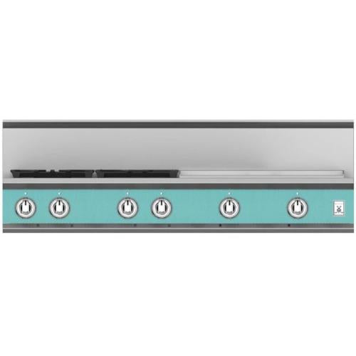Hestan KRT484GDNGTQ Rangetop, 4 Burner With Griddle, 48-Inch - Ng - Turquoise