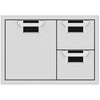 Hestan AESDR30BK Double Drawer And Storage Door Combination, 30-Inch - Black Parts