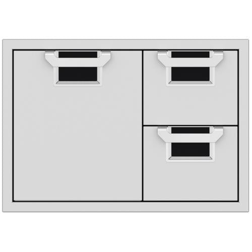 Hestan AESDR30BK Double Drawer And Storage Door Combination, 30-Inch - Black
